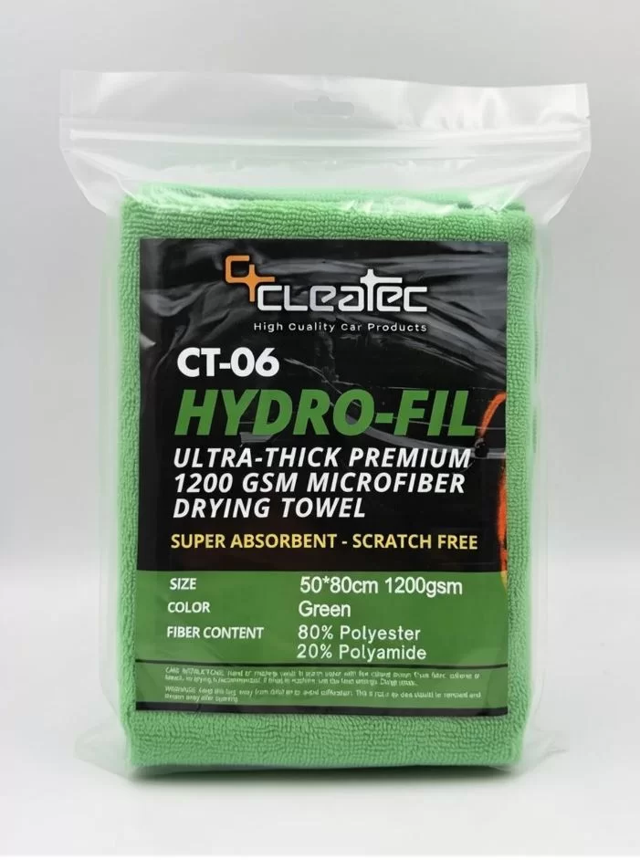 CleaTec Yeşil Araç Kurulama Havlusu 50X80 1200GSM